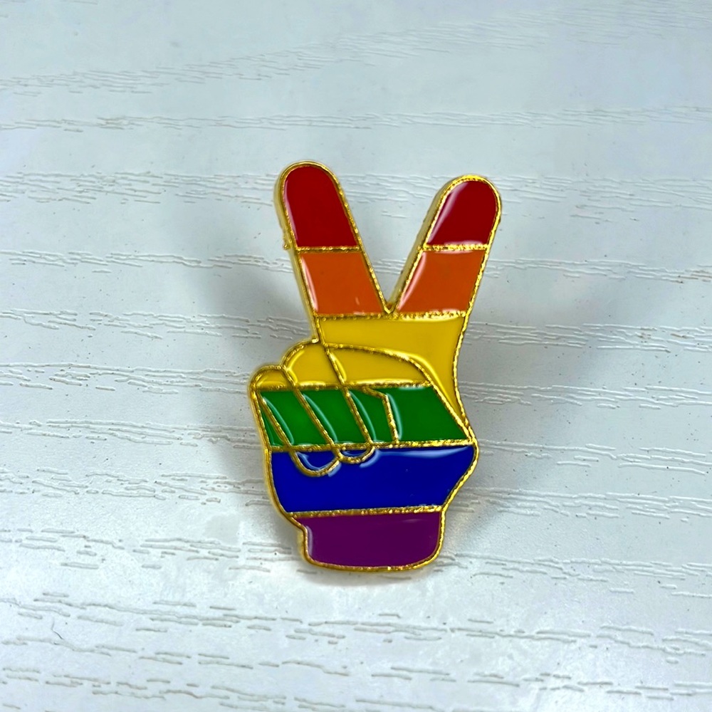 PEACE AND LOVE Enamel Pin
